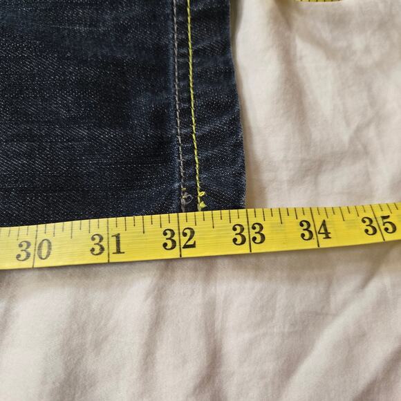 Vtg Pepe Jeans Mens Size 36x33 HTF Skull Live Free Dark Wash Y2K Hip-Hop - Picture 10 of 15